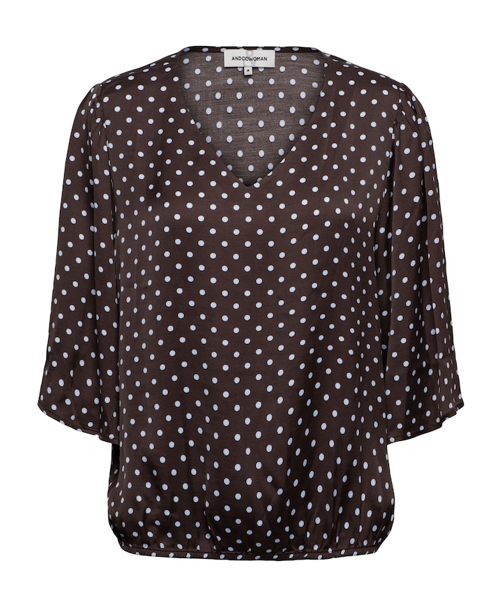 Dames blouse bruin