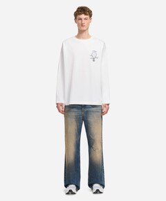 Heren longsleeve wit