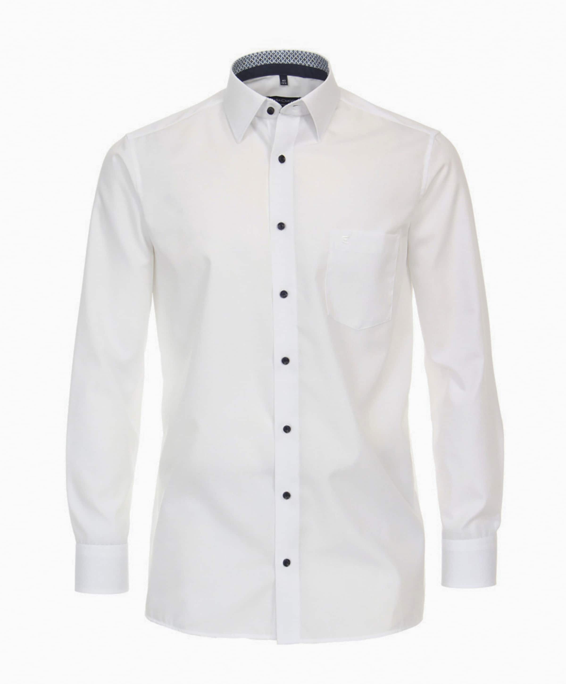 Heren overhemd lange mouw wit
