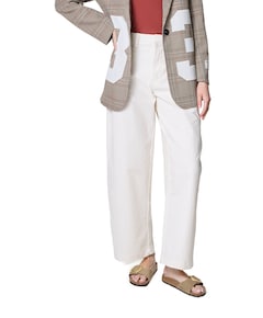 ONLCLAIR MW BARREL PANT PNT NOOS dames broek ecru