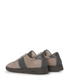 ZACK NUB LTHR heren sneakers beige