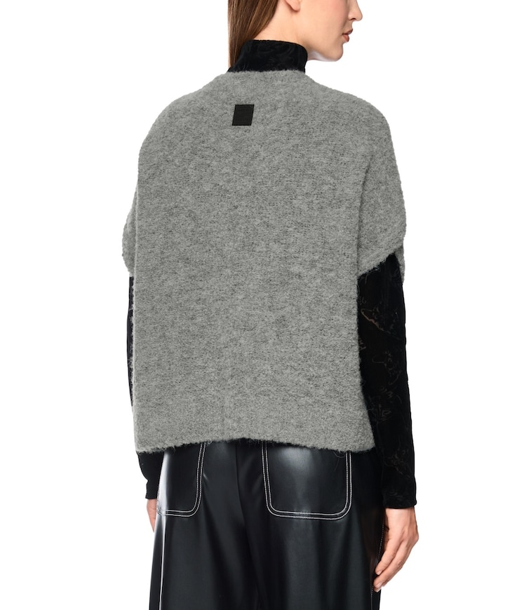Dames vest grijs