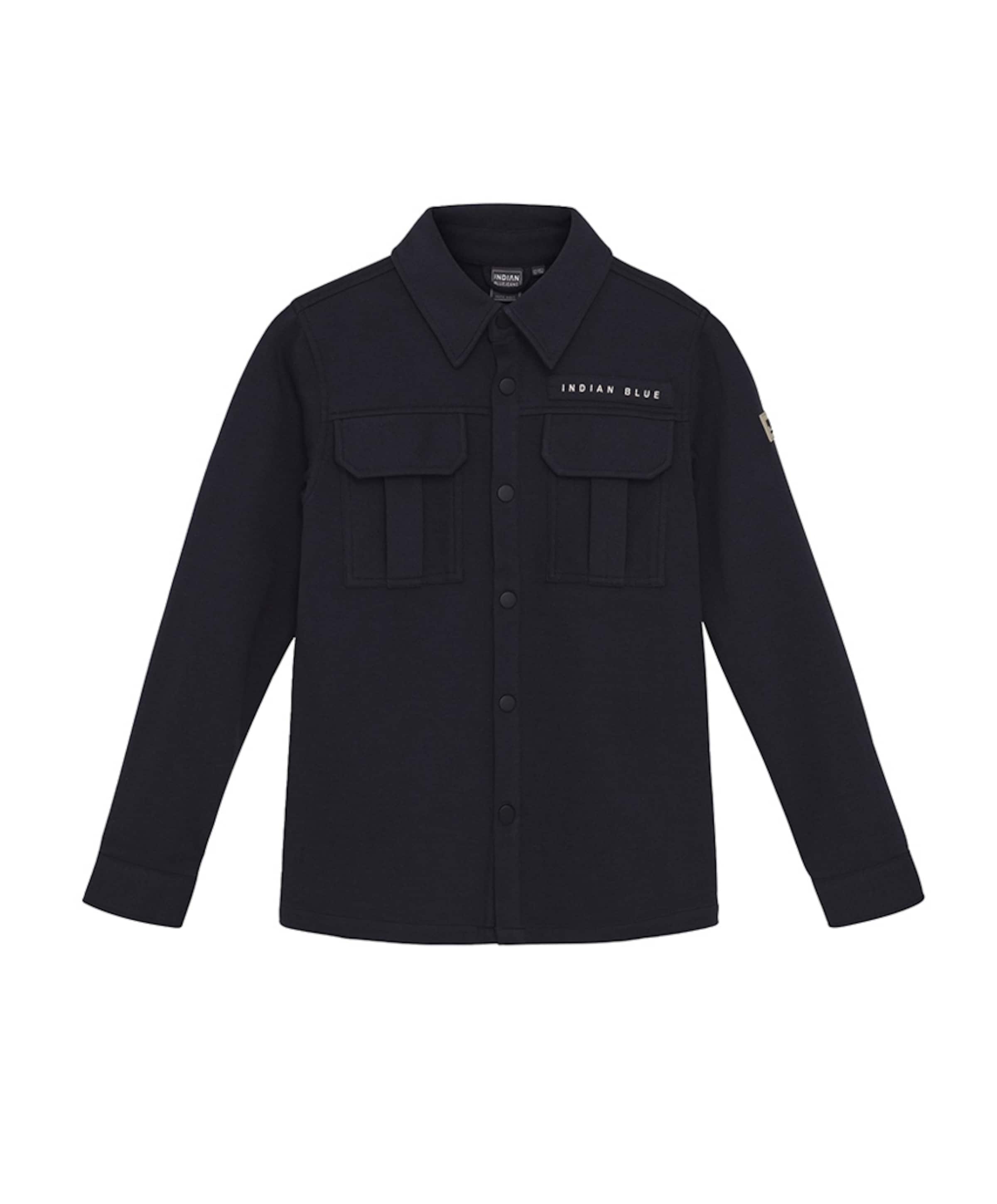 Jongens overhemd lange mouw blauw