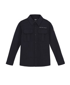 Jongens overhemd lange mouw blauw