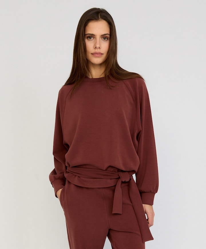 Dames sweater bruin