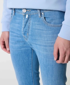 Nick Slim 5 pkt heren jeans blauw