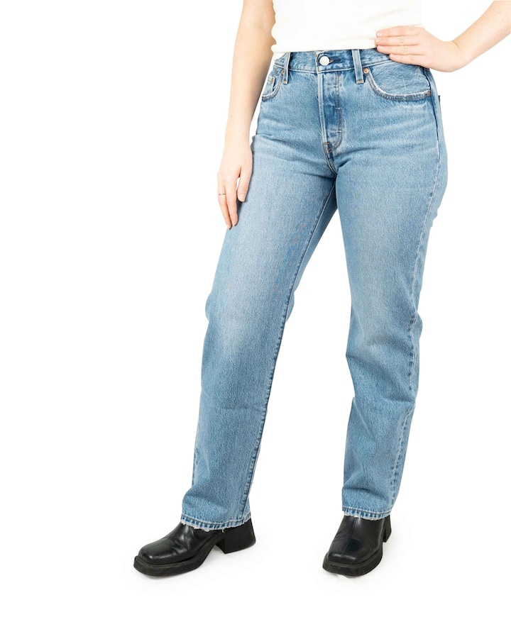 501 90S dames jeans blauw