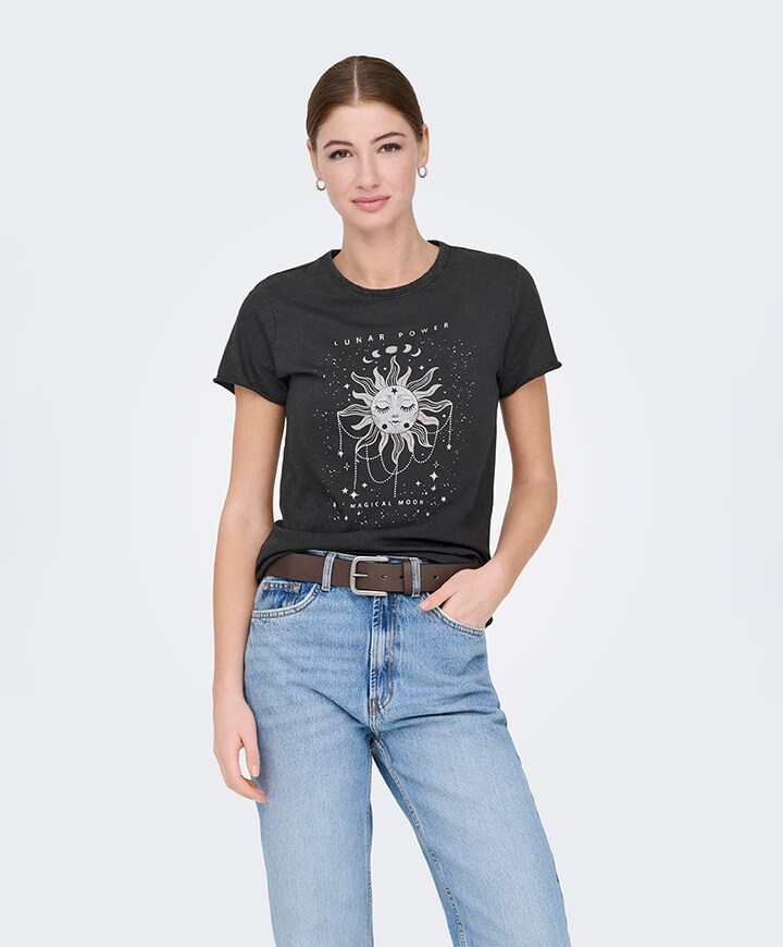 Dames t-shirt zwart
