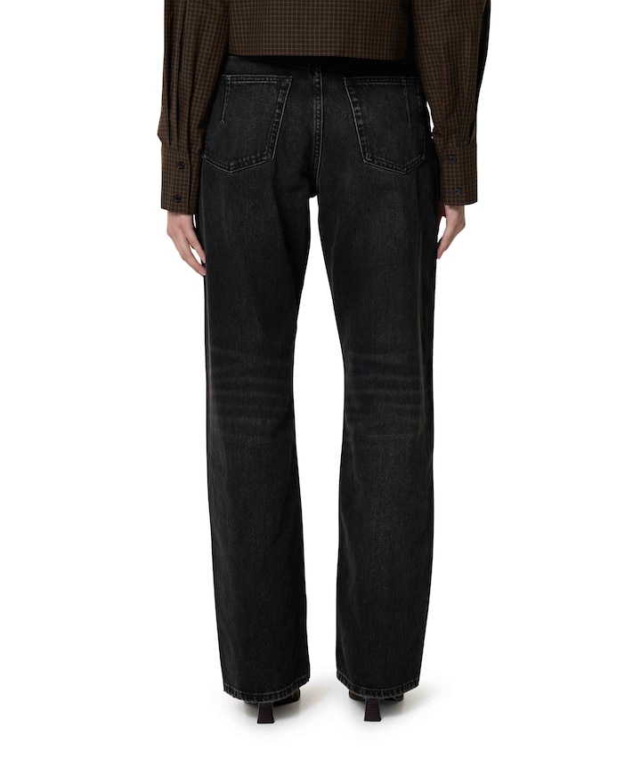 Baggy 80s dames jeans zwart