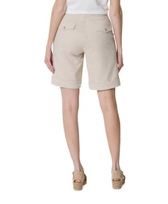 Strepen dames korte broek beige