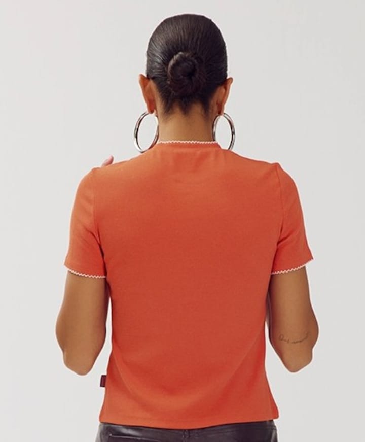Dames T-shirt oranje