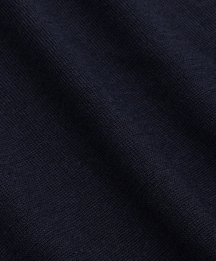 Heren trui met rits blauw