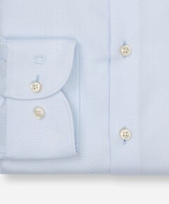 Heren overhemd lange mouw blauw