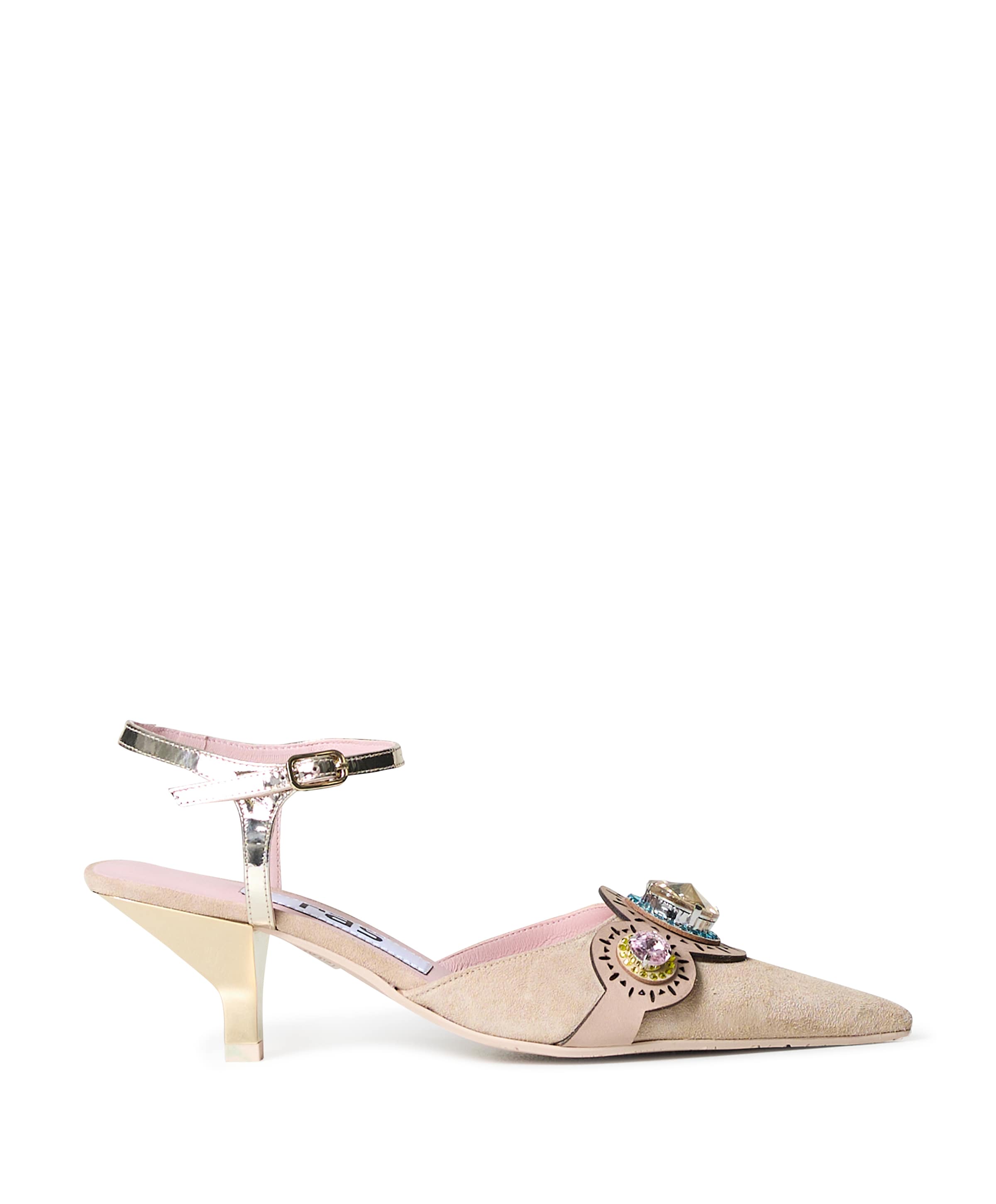 dames slingbacks beige