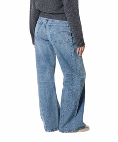 Contor 3D Wide Wmn dames jeans blauw