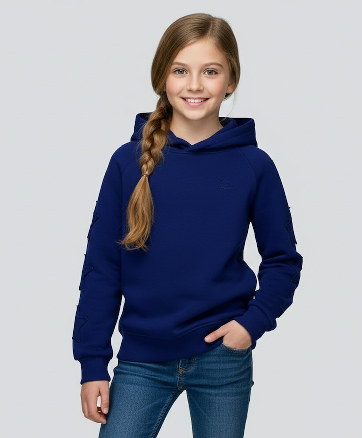 Meisjes hoodie blauw