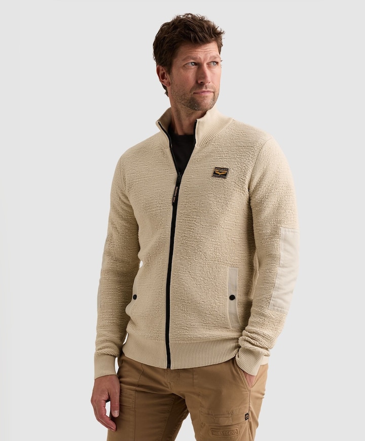 Heren vest ecru