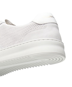 Mondo Suede Perforated heren sneakers wit