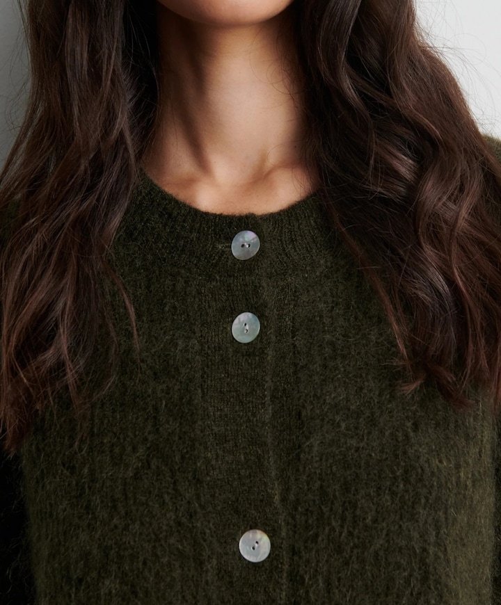Dames vest groen