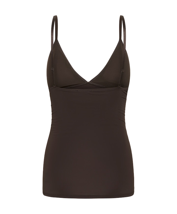 Dames top bruin