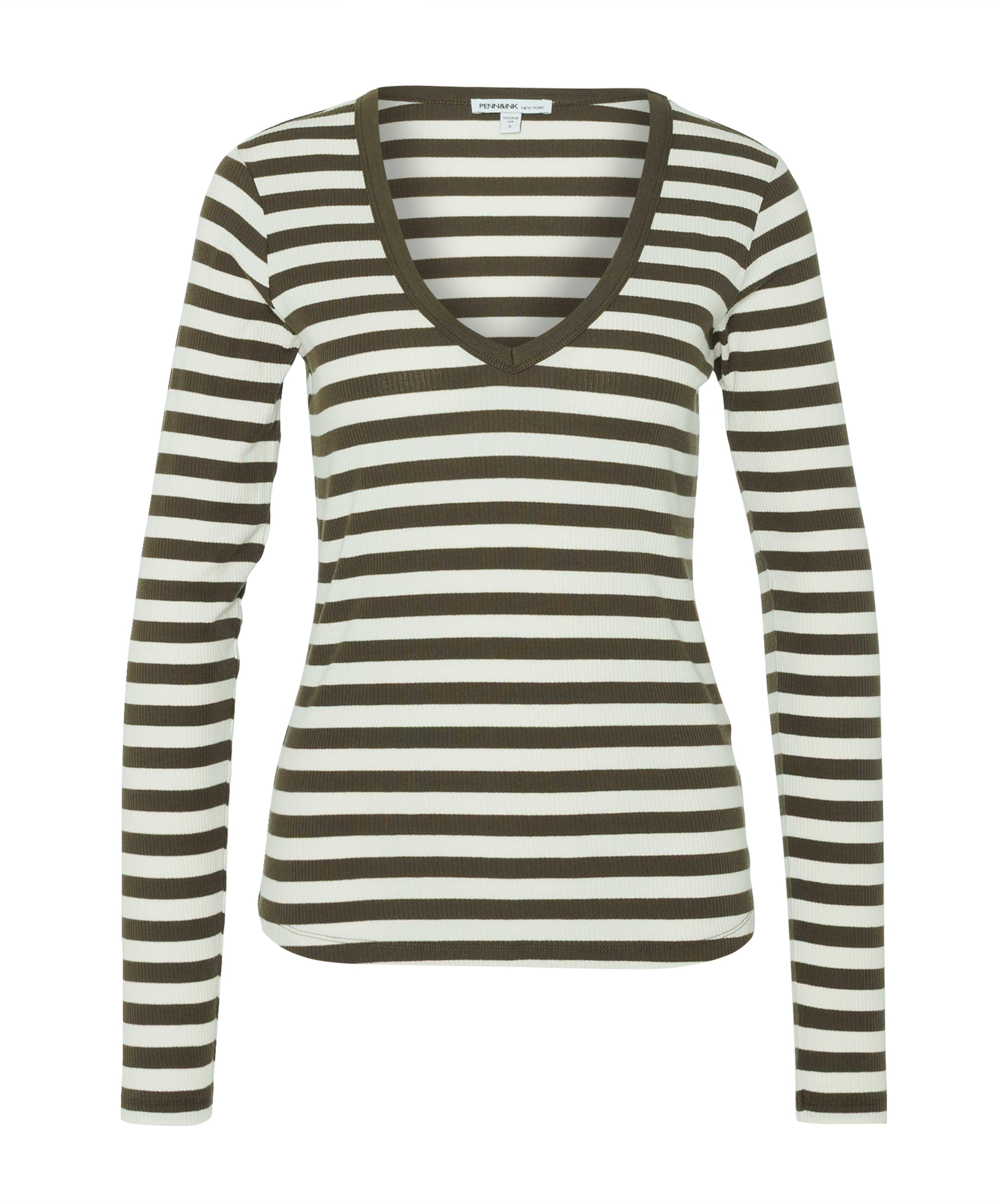 Dames longsleeve bruin
