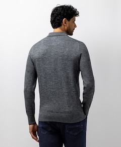 Heren polo grijs