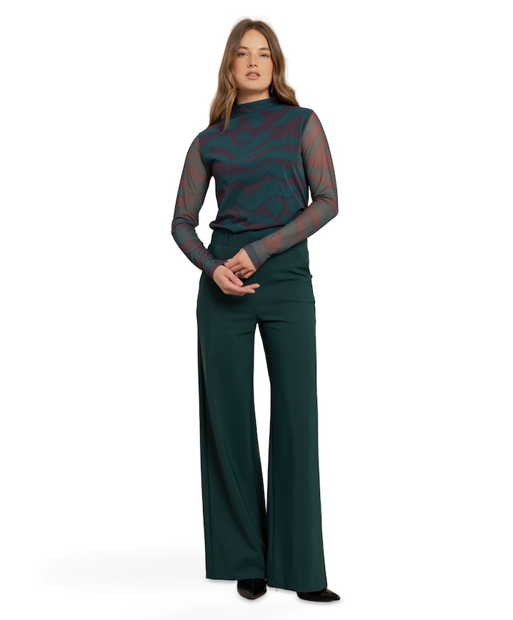 Lexie bonded dames broek groen
