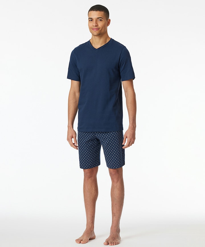 Heren pyjamaset blauw