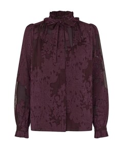 Dames blouse bordeaux