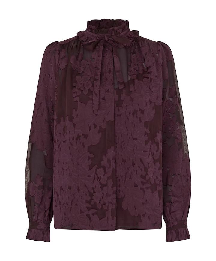 Dames blouse bordeaux