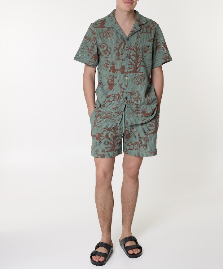 Poplan porto shorts groen