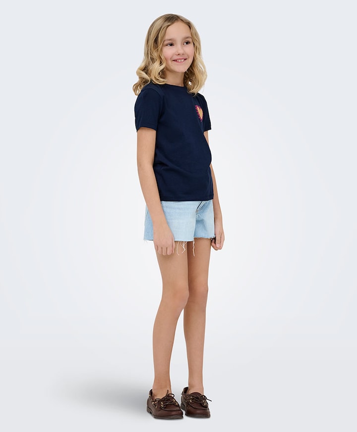 KOGROBYN HW RW AZG84 DNM NOO meisjes korte broek blauw