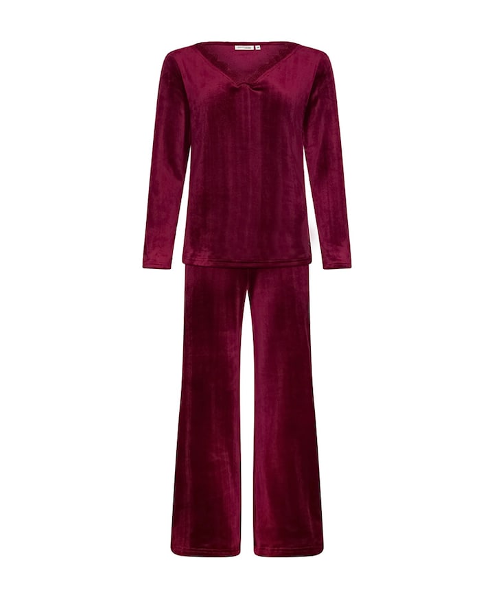 Pyjamaset bordeaux