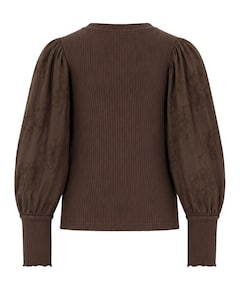Meisjes longsleeve bruin