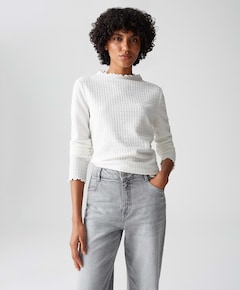 Dames longsleeve ecru