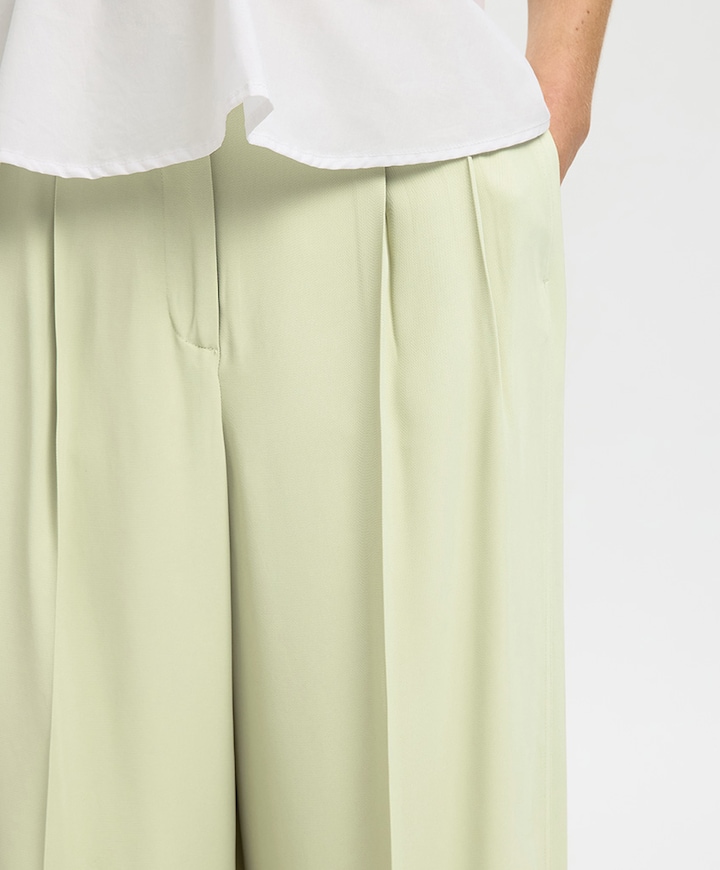 SLFEXTRA WIDE ELLIE HW dames pantalon geel