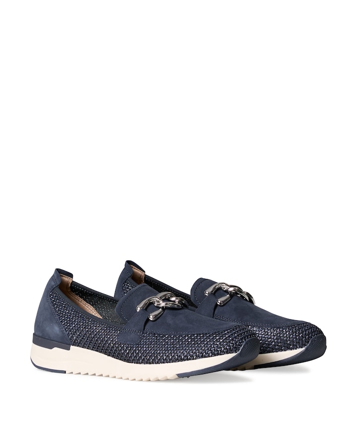 Women Slip-on dames instappers blauw