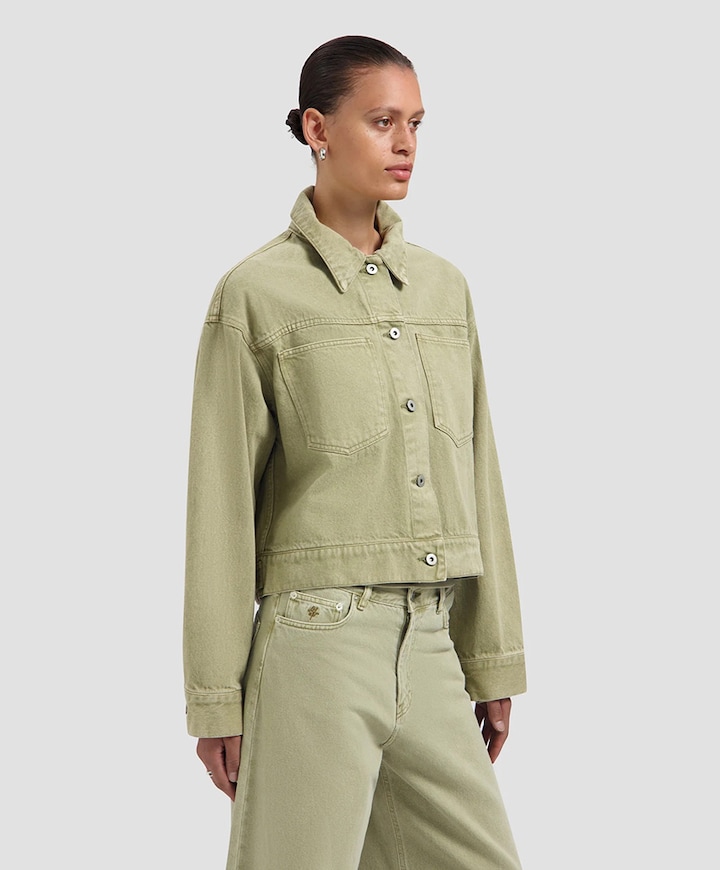 Dames jas groen