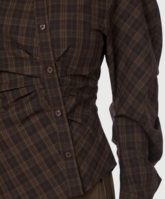 Dames blouse bruin