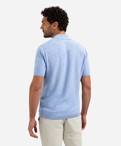 Heren polo blauw
