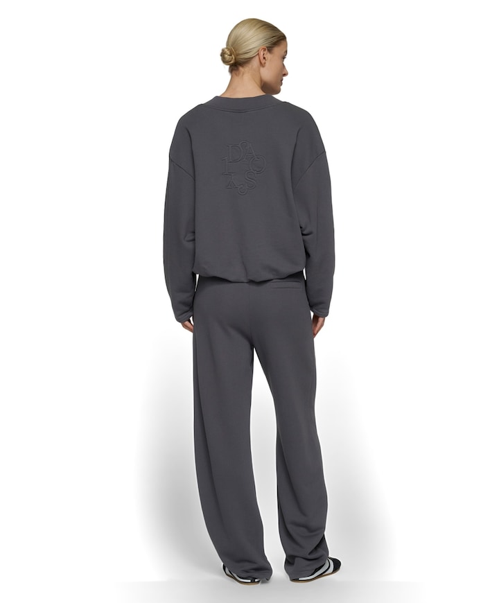 banana  fleece dames broek blauw