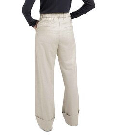 With turn-ups broek grijs