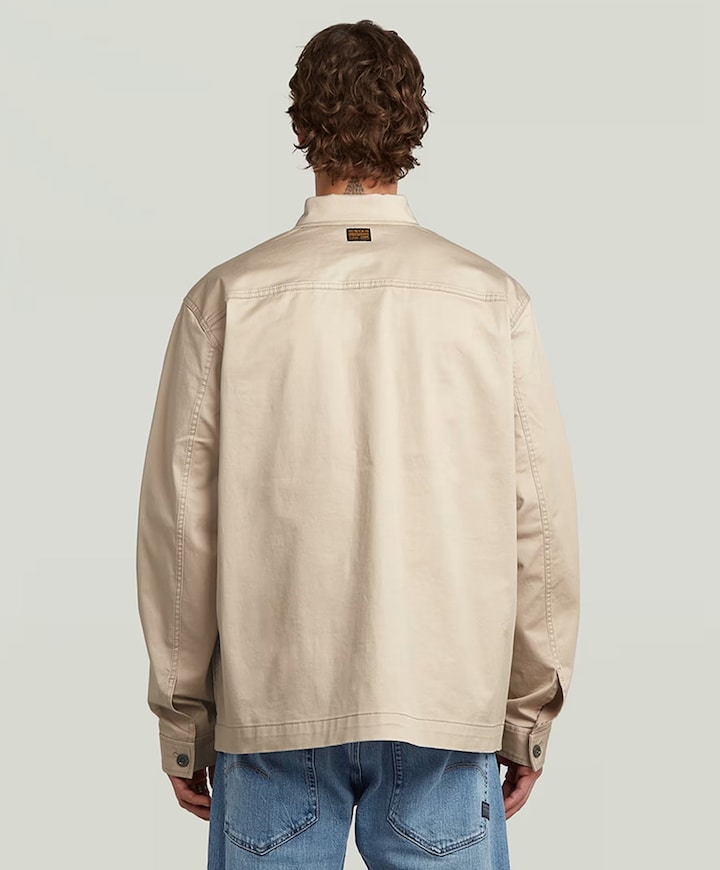Heren overshirt beige