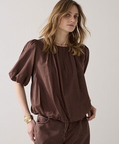 Dames blouse bruin
