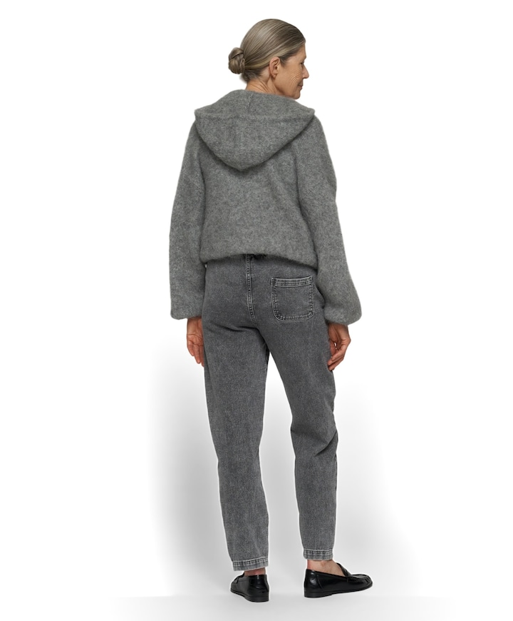 easy jog denim dames broek zwart