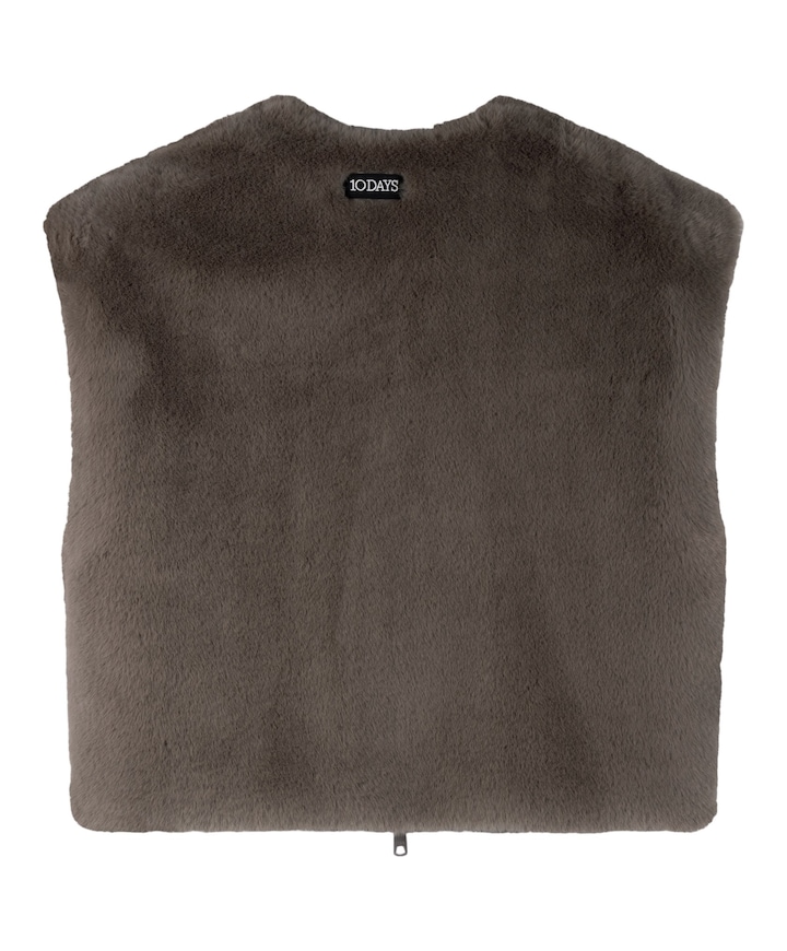 Dames gilet grijs