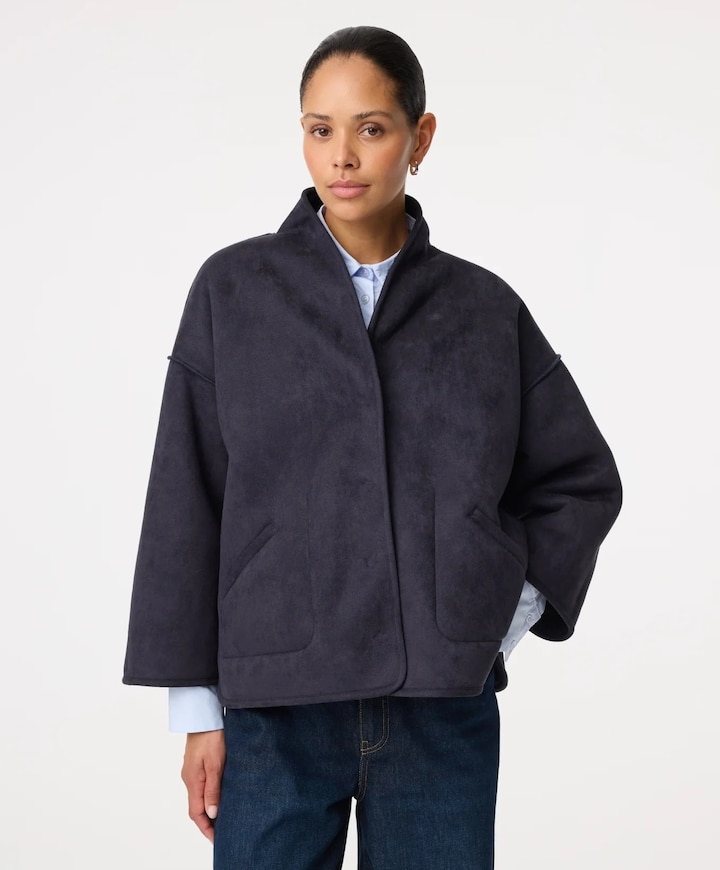 Dames jas blauw