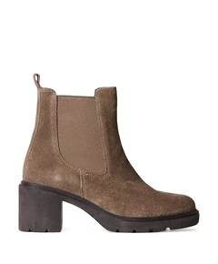 Yvette dames enkellaarzen beige