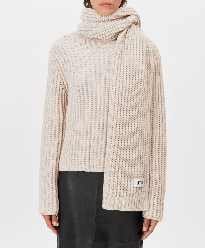 Dames sjaal beige