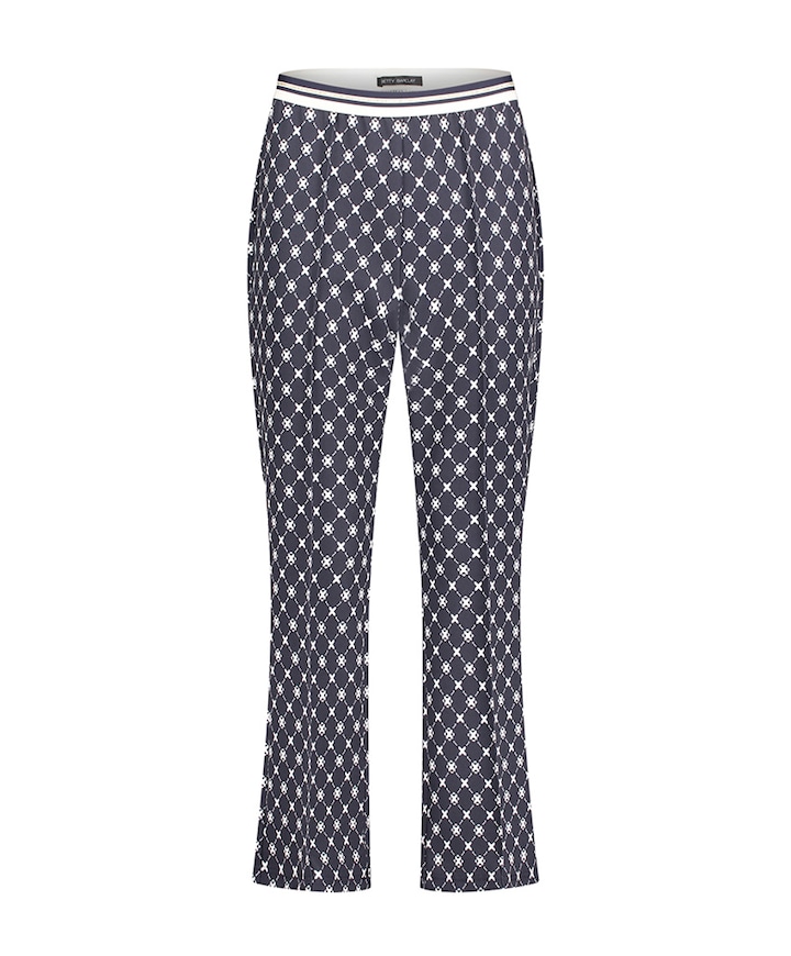 3/4 dames broek blauw
